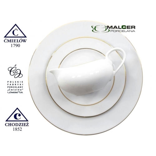 Serwis obiadowo-kawowy dla 12 osób / 109 części dek: 3604 Złota Linia YVONNE