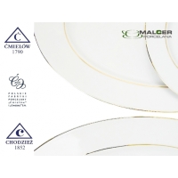 Serwis obiadowo-herbaciany dla 12 osób / 110 części dek: 3604 Złota Linia YVONNE