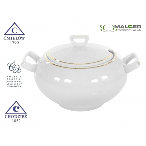 Serwis obiadowo-herbaciany dla 12 osób / 110 części dek: 3604 Złota Linia YVONNE