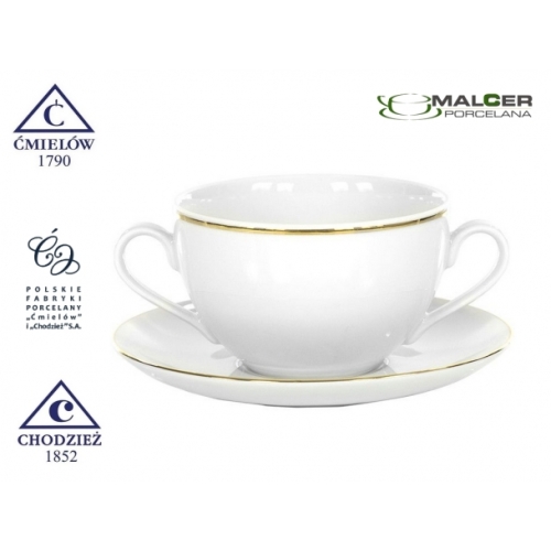 Serwis obiadowo-herbaciany dla 12 osób / 110 części dek: 3604 Złota Linia YVONNE