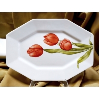 Półmisek owalny 33 cm dek: 088 Tulipan ETA  WYPRZEDAŻ