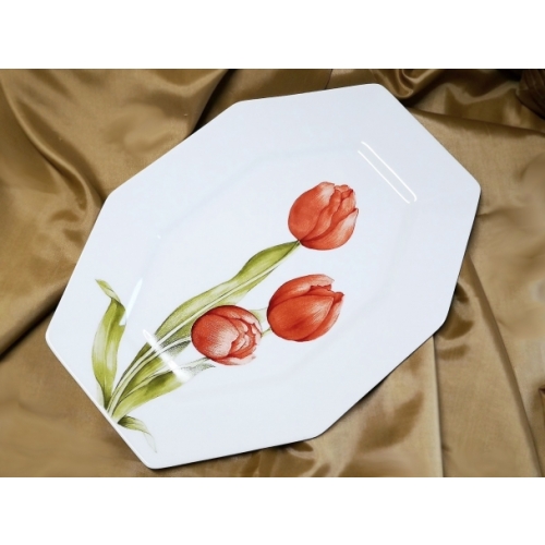 Półmisek owalny 33 cm dek: 088 Tulipan ETA  WYPRZEDAŻ