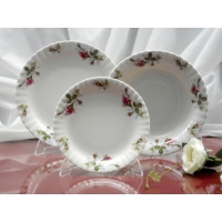 Talerz płytki 24 cm dek: 003 Róża IWONA