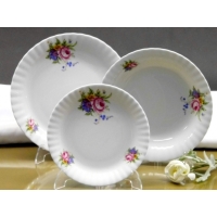 Talerz płytki 24 cm Kwiat 963 IWONA 3 rzuty