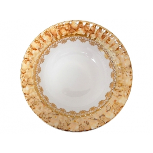 Komplet salaterek ok. 13,16,23,26 Brown & Gold IWONA