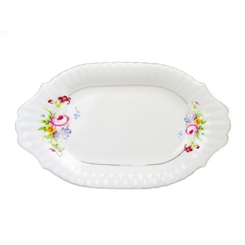 Półmisek owalny 33 cm dek: 096 Kwiatowa Łąka IWONA