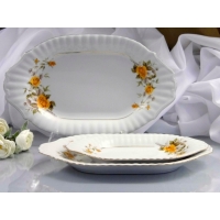 Półmisek owalny 24 cm dek: 097 Golden Rose IWONA