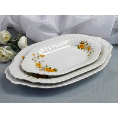 Półmisek owalny 33 cm dek: 097 Golden Rose IWONA