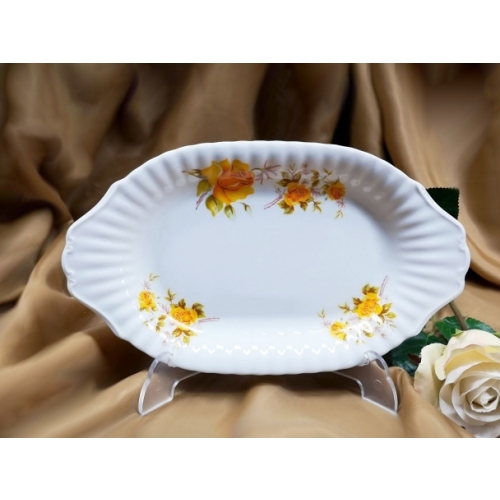 Półmisek owalny 24 cm dek: 973 Golden Rose IWONA