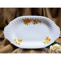 Półmisek owalny 28 cm dek: 973 Golden Rose IWONA