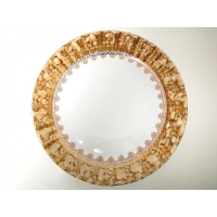Półmisek okrągły 32 cm Brown & Gold IWONA