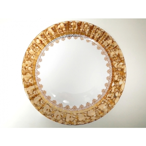 Półmisek okrągły 32 cm Brown & Gold IWONA