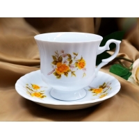 Filiżanka 220 ml ze spodkiem dek: 973 Golden Rose IWONA