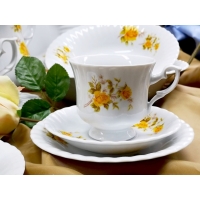 Filiżanka 220 ml ze spodkiem dek: 973 Golden Rose IWONA