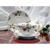 Spodek pod bulionówkę 17 cm dek: 003 Róża IWONA