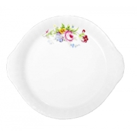 Talerz do ciasta 24 cm dek: 960 Łąka IWONA