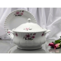 Serwis obiadowy dla 12 osób / 45 części dek: 873 Red Roses IWONA