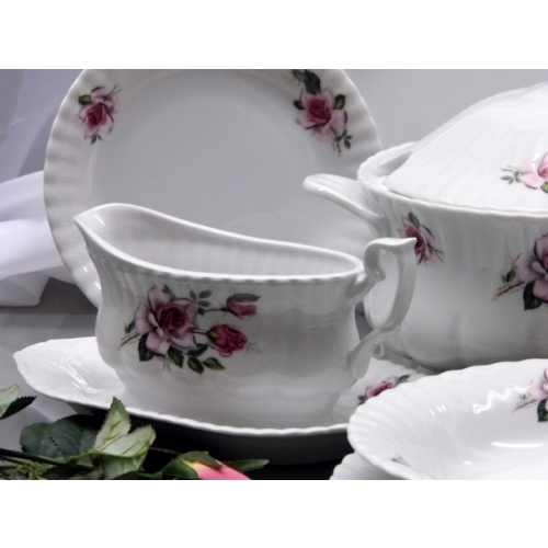 Serwis obiadowy dla 12 osób / 45 części dek: 873 Red Roses IWONA