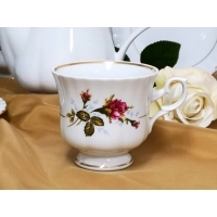 Serwis do kawy dla 6 osób / 12 części dek: 008 Róża z linią IWONA GIFT BOX