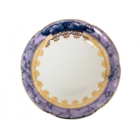 Talerz płytki 24 cm Blue & Gold KAMELIA