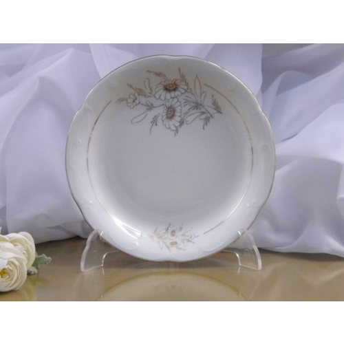 Talerz płytki 19 cm dek: 020 Margaretka Złota KAMELIA