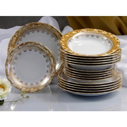 Salaterka cylindryczna 13 Brown & Gold KAMELIA