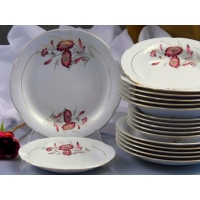 Salaterka cylindryczna 17 cm dek: 023 Margaretka Purpurowa KAMELIA
