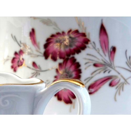 Salaterka cylindryczna 17 cm dek: 023 Margaretka Purpurowa KAMELIA