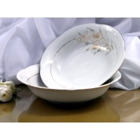 Salaterka okrągła 23 cm dek: 020 Margaretka Złota KAMELIA