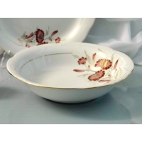 Salaterka okrągła 26 cm dek: 023 Margaretka Purpurowa KAMELIA