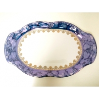 Półmisek owalny 38 Blue & Gold KAMELIA