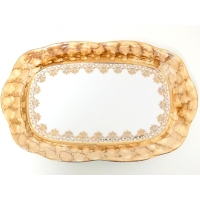 Półmisek głęboki 38 Brown & Gold KAMELIA