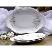 Półmisek owalny 24 cm dek: 020 Margaretka Złota KAMELIA