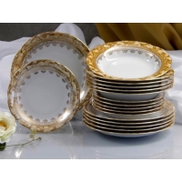 Spodek 16 cm Brown & Gold KAMELIA 6/6