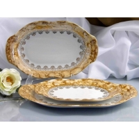 Spodek 16 cm Brown & Gold KAMELIA 6/6