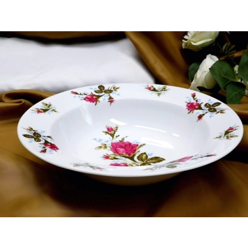 Salaterka okrągła 23 cm dek: 003 Róża NINA