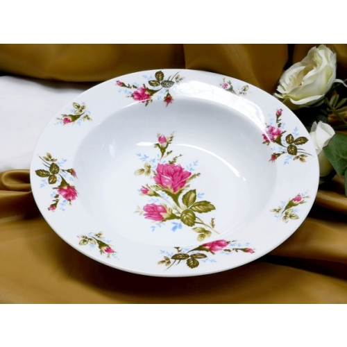 Salaterka okrągła 23 cm dek: 003 Róża NINA