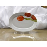 Komplet półmisków owalnych 24, 28, 33 cm dek: 088 Tulipan ASTRA