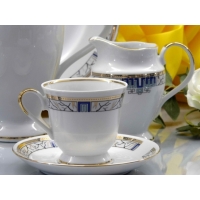 Filiżanka 250 ml ze spodkiem dek: 034 Grey Lady ASTRA