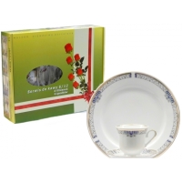 Serwis do kawy dla 6 osób / 12 części dek: 034 Grey Lady ASTRA GIFT BOX