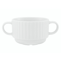 Bulionówka 300 ml dek: 0001 Biała DAISY komplet 6/6