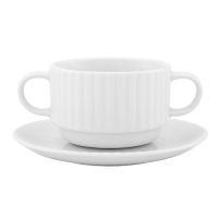 Bulionówka 300 ml dek: 0001 Biała DAISY komplet 6/6