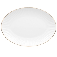 Półmisek owalny 33 cm dek: 3612 Złota Linia DALIA