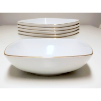 Talerz głęboki 18,5 cm dek: 3603 Złota Linia AKCENT