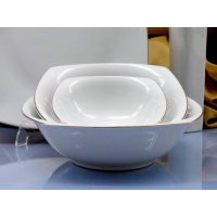 Salaterka kwadratowa 17 cm dek: 3603 Złota Linia AKCENT