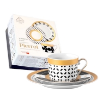 Serwis do kawy dla 1 osoby / 3 części G890 Pierrot JENNY GIFT BOX