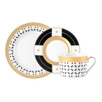 Serwis do kawy dla 1 osoby / 3 części G890 Pierrot JENNY GIFT BOX