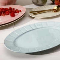 Półmisek owalny 33 cm dek: GL03 Miętowa OKTAWA