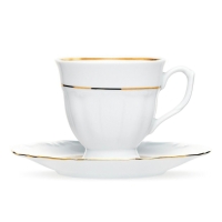 Serwis do kawy dla 12 osób / 39 części dek. B014 Złota Linia MARIA TERESA