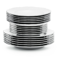 Serwis obiadowo-kawowy dla 12 osób / 96 części dek. G237 Platynowa Linia MARIA TERESA